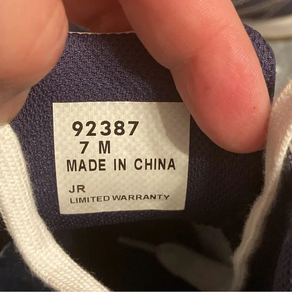 FootJoy FJ Sport Retro Spikeless Golf Shoes 92387 Navy Blue White Women's 7 - Picture 2 of 4